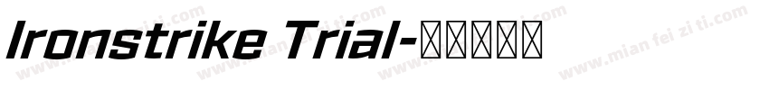 Ironstrike Trial字体转换